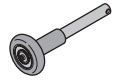 Hörmann looprol - type KS - as 12mm - lengte 127mm 