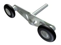Looprol nylon tandem voor garagedeuren 2"- as 11mm- lengte 78mm