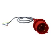 CEE-form stekker met 1 meter kabel