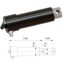 Lipcilinder dock leveller Ø45 E-Min=230, E-Max =330mm 