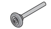 Hörmann looprol - as 12mm - lengte 113mm